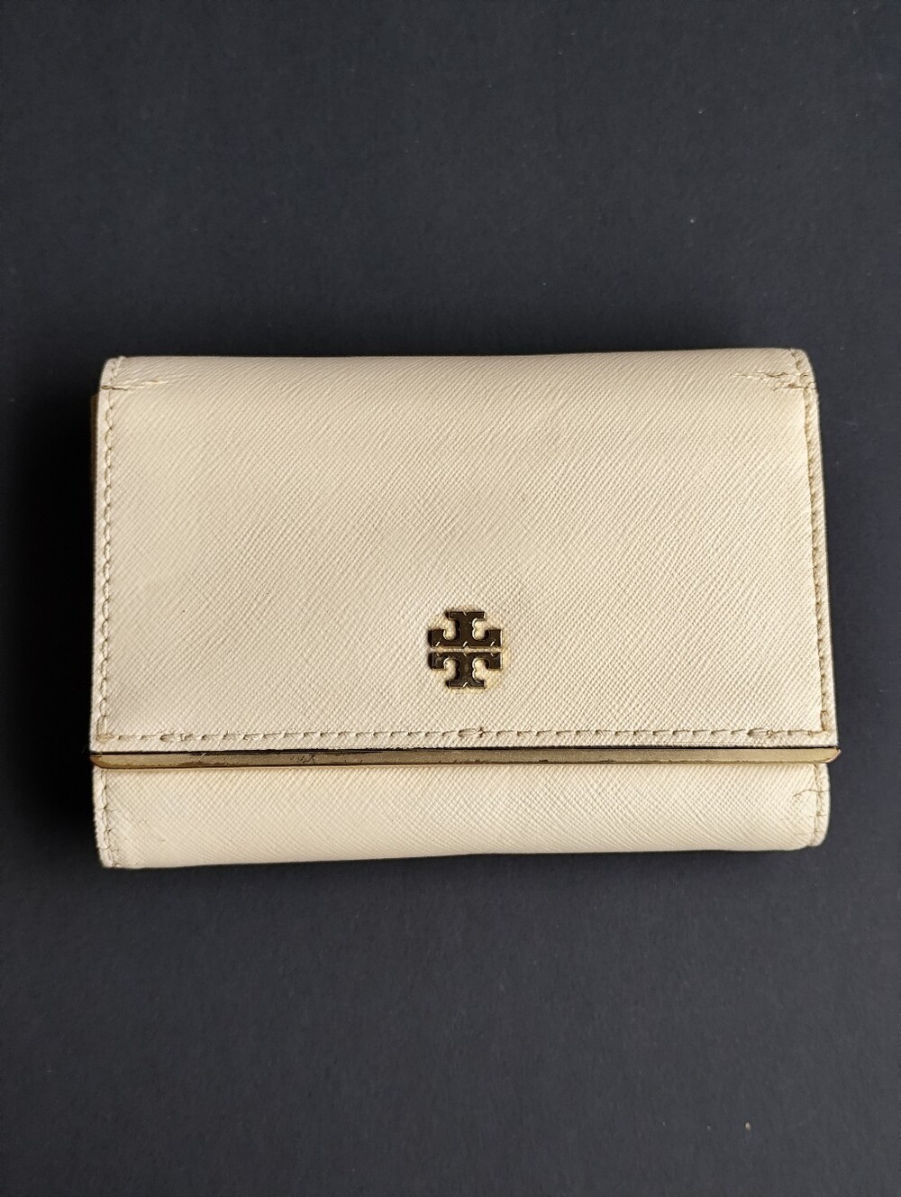 Tory Burch Ivory trifold Wallet